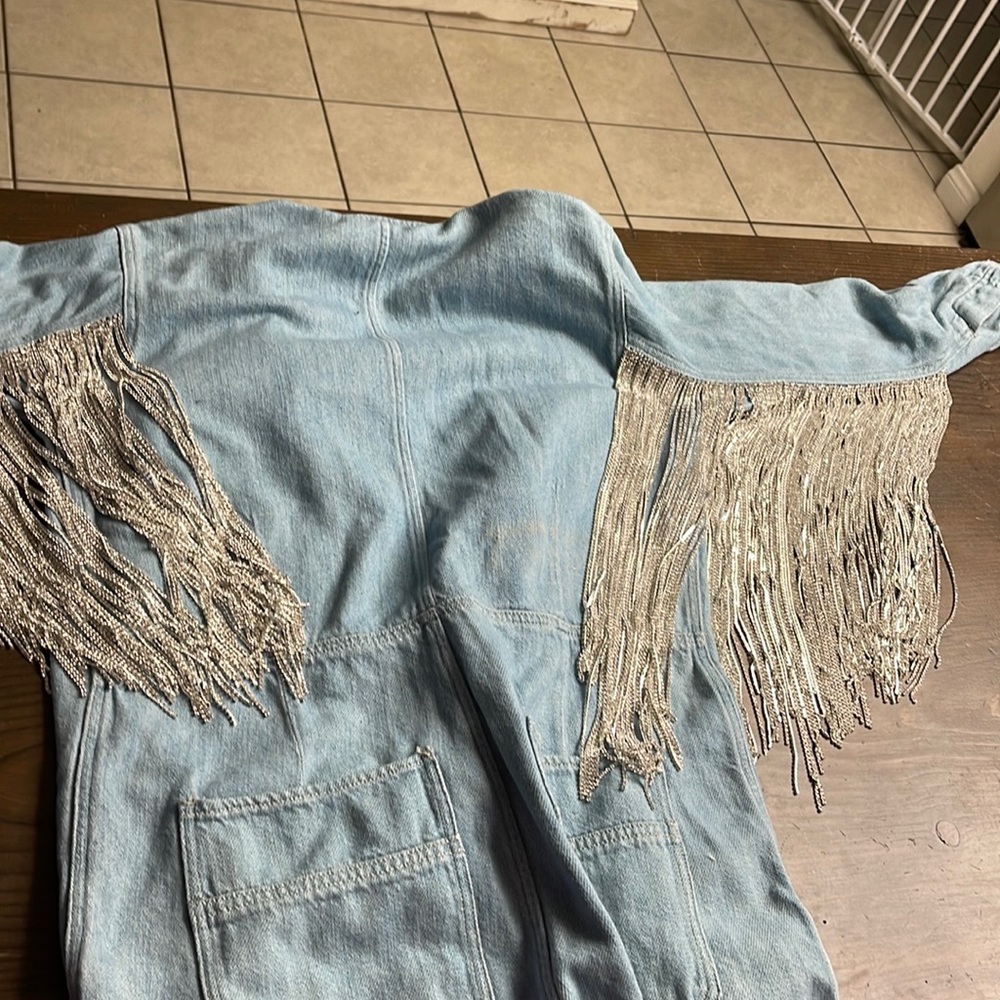 RHINSTONE FRINGE ROMPER